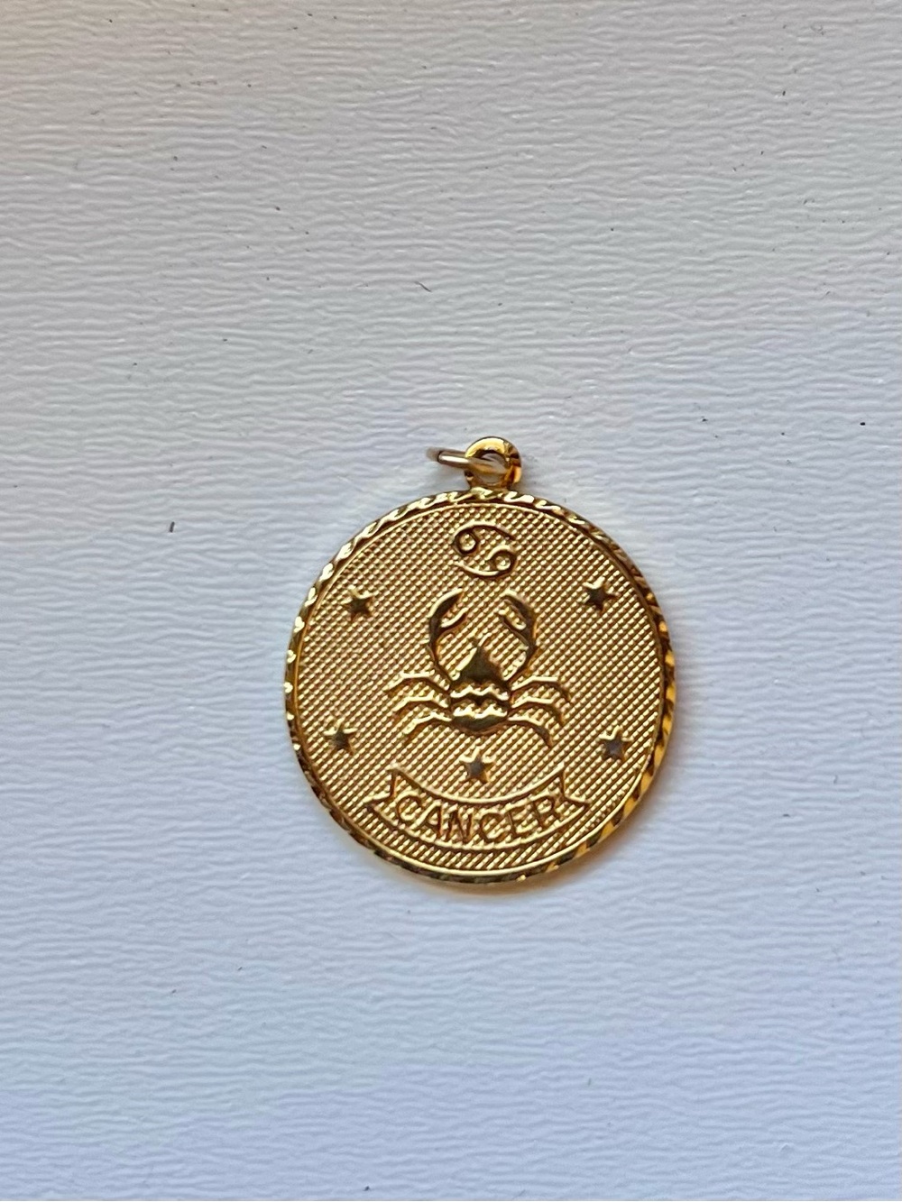 12K Gold Plated Cancer Sun Sign / Zodiac Sign Pendant